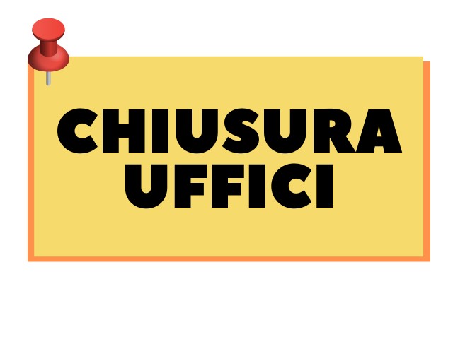 Avviso chiusura uffici durante le festività natalizie