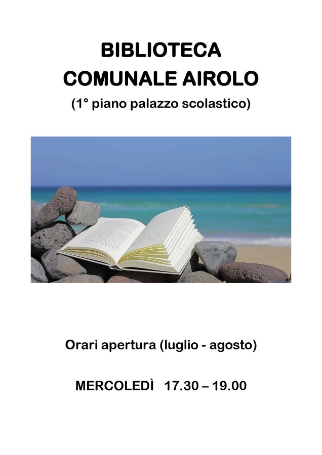 Orari d'apertura Biblioteca comunale di Airolo